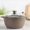 Кастрюля алюминиевая Гранит brown, 5л
