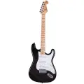SX SST/ASH/TBK Электрогитара, stratocaster, материал корпуса: ясень, гриф: клен, накладка: клен, контроллеры: 1 громкость, 2 тон, 5 позиционный переключатель, цвет TBK