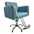 Кресло парикмахерское с подставкой для ног Аврора Гидравлика пятилучье