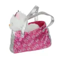 Мягкая игрушка кошка, 18 см. в розовой сумочке Шанель Мой питомец MFB124343CH-18C