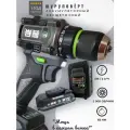 Шуруповерт аккумуляторный бесщеточный, 21В, 2 АКБ 2 а/ч, в кейсе, многофункциональный 65 Нм для сверление, закручивания