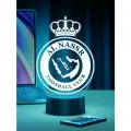 Ночник Футбольный Клуб Аль Наср - FC Al Nassr. Подарок болельщику — декор в комнату фаната футбола с клубной символикой, любимыми игроками и духом Лиги чемпионов и больших турниров.
