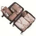 Набор органайзеров из 7 шт для путешествий в чемодан NIT Perfect Goods, цвет бежевый