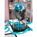 Бирюзовая роза в колбе Люкс в подарочной коробкое с вау - эффектом/32 см/Живет 5 лет!