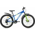 Велосипед горный HORH ROHAN RMD6.0 26(2025) Blue-White-Green, для подростков на рост 145-160 см, алюминиевая рама 13,5