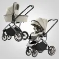 Детская модульная коляска 2в1 Luxmom 770, / выдвижная ручка /бежевый цвет
