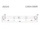 ASVA lnsh-x60r полуось правая lifan x-60