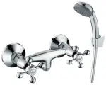 Смеситель DECOROOM DR54055 для душа, двухвентильный, с душевой лейкой