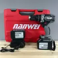 Шуруповерт для ледобура NANWEI 2 АКБ, 6Ач, 200Нм / Шуруповерт для рыбалки Нанвей / Мощный бесщеточный аккумуляторный шуруповерт / Ледобур