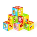 Игрушка Мякиши кубики Алфавит в картинках