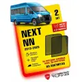 Каркасные шторки на магнитах для автомобиля Газель Next, NN (Некст, НН) 2013-2025, автошторки на передние стекла, до форточки, Cobra Tuning - 2 шт.