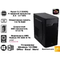 Игровой ПК RX AeroCool CS-100, Ryzen 5 (1500X), RAM 16 ГБ, SSD 512 ГБ, RX580 8 ГБ, Windows 10 Pro