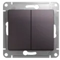 Schneider Electric Выключатель 2-клавишный Glossa Сиреневый туман GSL001451