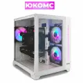 Aqua mATX AIR белый, A620, R5 7500F AIR4, 256 NVME, 32 ГБ DDR5, RX 580 (8 Гб), 500W
