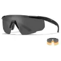 Очки защитные Wiley X Saber Advanced (Frame: Matte Black, Lens: Grey + Rust)