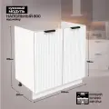 Модульная кухня шкаф напольный под мойку 800 мм ( ШНМ 800 )