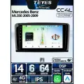 Магнитола Mercedes Benz ML GL ML350 GL320 X164 2005-2009 (Комплектация F1) Teyes CC4L 6/64GB, штатная магнитола, IPS экран, DSP, 4G, Wi-Fi, 2 DIN