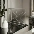 Консольный столик RIO, туалетный столик 990х875х280мм (хром/стекло серое графит)