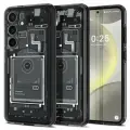 Чехол Spigen на Samsung Galaxy S24 (ACS07350) Ultra Hybrid Zero One / Спиген чехол для Галакси С24 внутренности, противоударный, с защитой камеры, черный