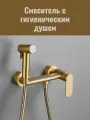 Смеситель c гигиеническим душем для биде и унитаза, HAIBA HB5516-5, золотой