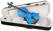 ANTONIO LAVAZZA VL-20 BL 1/2 - Скрипка размер 1/2, цвет - синий металлик (комплект - кейс + смычок + канифоль)