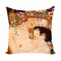 Подушка декоративная Мать и дитя Климт 40х40 велюр