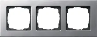 Gira E22 Алюминий Рамка 3-ая