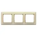 Рамка Legrand Valena Classic 3 поста 9шт электроустановочная универсальная горизонтальный монтаж для выключателей для розеток слоновая кость 774353