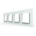 Рамка для розеток Livolo, четверная (C7-4SR-11)