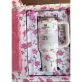 Термокружка STANLEY С Цветами Love Snack Fancy в подарочной коробке 40 OZ
