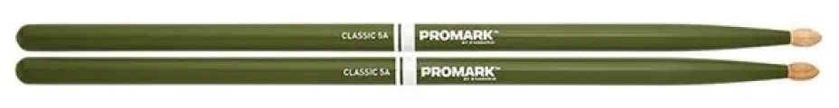 TX5AW-GREEN 5A Барабанные палочки, зеленые, орех гикори, ProMark