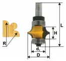 Фреза кромочная фигурная (Ø 25.4х13 мм; R 4.8 мм; хвостовик 8 мм) по дереву Энкор (10690)