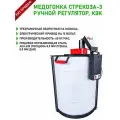 Медогонка электрическая, 3-х рамочная, оборотная, ручной регулятор, КЭК, Стрекоза, Планета Садовод, Серый