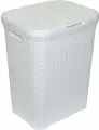 Корзина для белья Violet Ротанг 60 л белый 186006