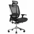 Кресло FALTO SPRING 2 (поясничный валик, подлокотники 6D(360), сетка, черный)