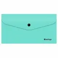 Папка-конверт на кнопке Berlingo Instinct (С6, 200мкм, пластик) мятный (EFb_06520), 12шт.