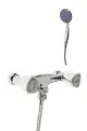 Смеситель для душа ZEIN Z4196, однорычажный, шланг 150 см, лейка 5 режимов, хром