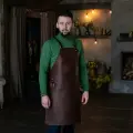 Кожаный фартук для гриля и барбекю для мужчины