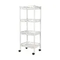 Этажерка четырехсекционная Keeplex Light KL282712048, на колесах, белое облако