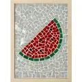 Стеклянная мозаика RASTEBINA Арбуз, набор для творчества, 21 см x 15 см