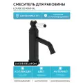 Смеситель Jacob Delafon LOUISE E24360-BL на раковину черный матовый без термостата
