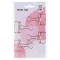 MESHU Зажимы для бумаг Rose Gold, 32 мм розовое золото