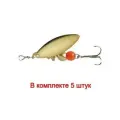 Блесна вращающаяся Mepps AGLIA LONG 0, Copper, комплект из 5 штук