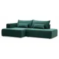 Угловой диван Рейф размер: 273х162х69 см, спальное место: 138х200 см, левый, Ultra Forest