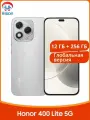 Honor Смартфон Глобальная Версия HONOR 400 Lite 5G Dimensity 7025-Ultra 108MP основная камера Емкая батарея 5230 мАч 35Вт HONOR SuperCharge 12/256 ГБ, светло-серый