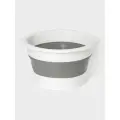 Таз складной Доляна, объем 15 л, цвет бело-серый