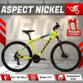 Велосипед горно-городской Aspect NICKEL HD, колеса 27.5 дюймов, алюминиевая рама 20 дюймов, желто-черный 2023