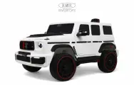 Детский электромобиль RiverToys Z999ZZ с дистанционным управлением, полноприводный, одноместный белый