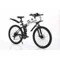 Горный складной велосипед GROM, городской, 26 дюймов / взрослый, мужской и женский для прогулки / скоростной, спортивный велик для подростков белый черный