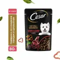 Влажный корм Cesar Natural Goodness для собак, с говядиной, паприкой, шпинатом в соусе 80 г